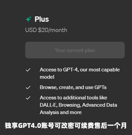 ChatGPT4oPLUS成品号或代充4.0账号独享,包安装APP教使用（IOS端）